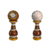 Handcrafted Marble Desktop Clock | Traditional Indian Meenakari Art Table Clock with Decorative Stand for Home, Office | Premium Marble Table Clock| Handcrafted Traditional Indian Art Desktop Clock for Home Decor