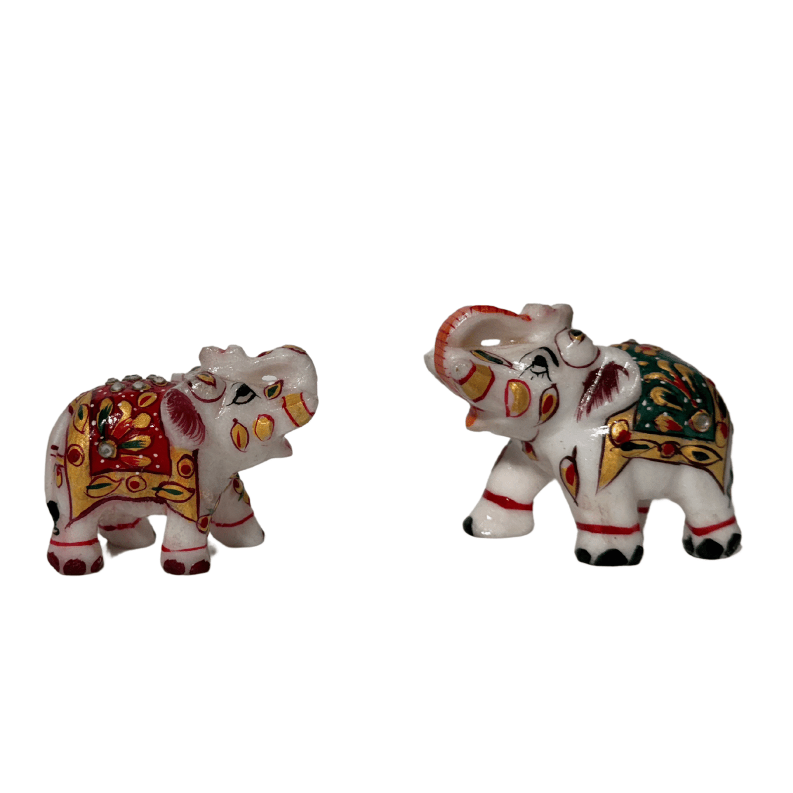Hand Carved Marble Elephant Statue | Pure White Stone Elephant Figurine | Home Decor Sculptures | Elephant Gifts | Indian Art Handmade | Good Luck Elephant