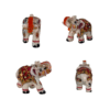 Hand Painted Marble Elephant | Small Elephant Figurine | Colorful Indian Art | Miniature Elephant Statue | Hand Carved Stone Elephant | Rajasthani Painting | Elephant Collectibles