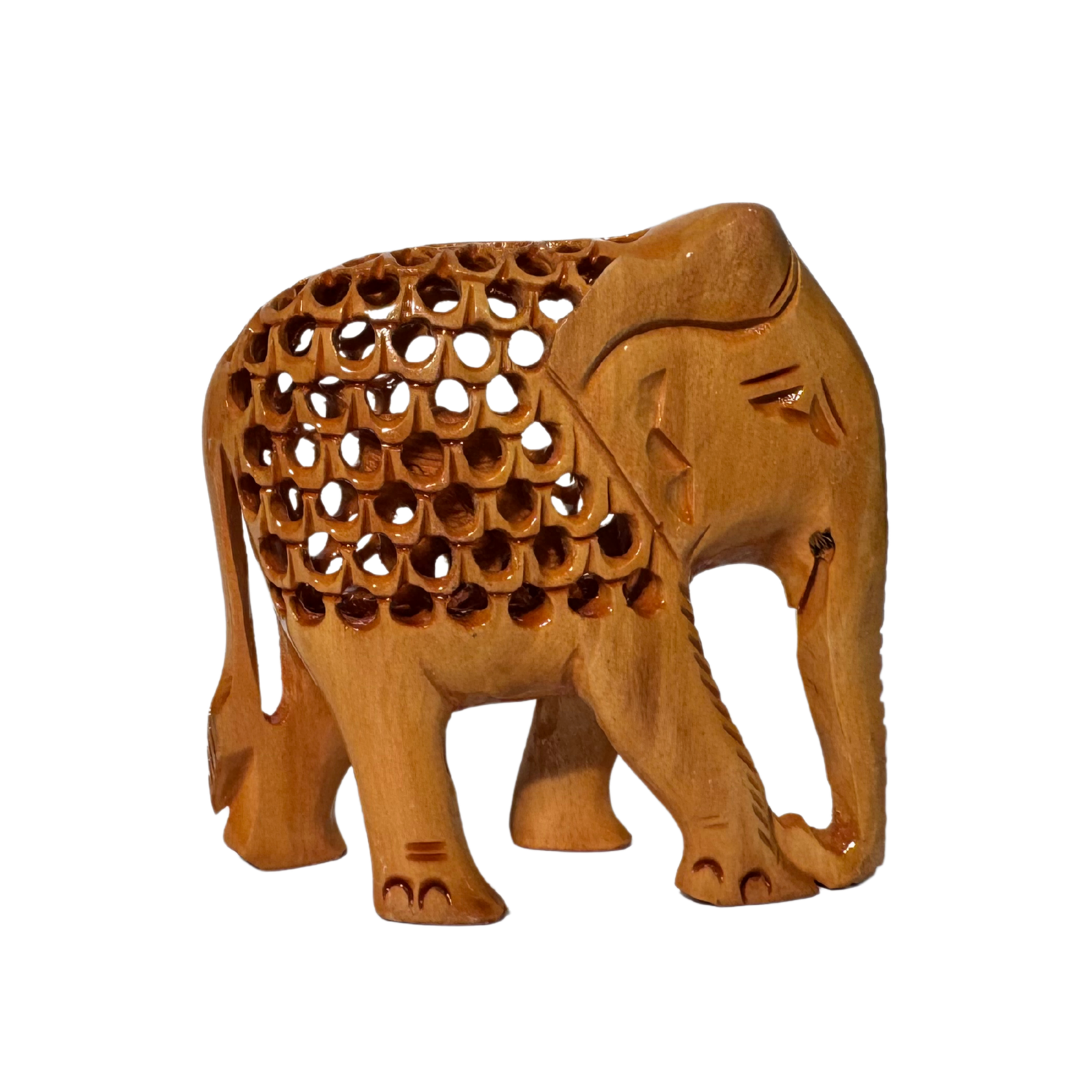 Hand-Carved Wooden Pregnant Elephant | Expecting Mother with Baby Inside Kadam Wood | Fertility Symbol Maternity Gift Blessing Decor