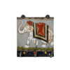Hand-Painted Wooden Key Holder Wall Mount | Traditional Indian Art Elephant Procession | Organized Entry Decor with Multiple Hooks Cultural Gift